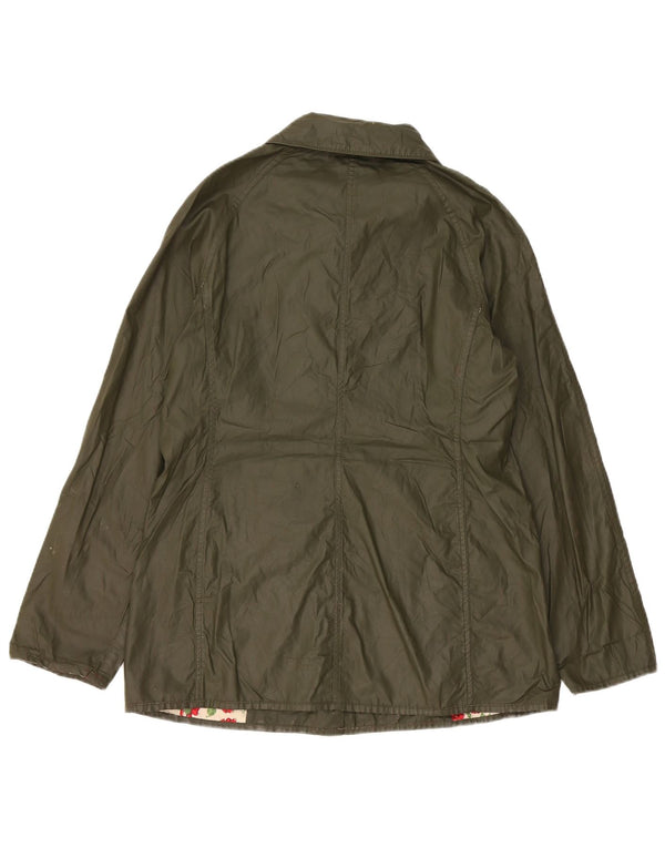 Женская куртка Barbour из вощеного хлопка UK 10, маленький цвет хаки