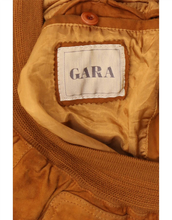 Мужской замшевый бомбер Gara IT 48 Medium Beige Leather