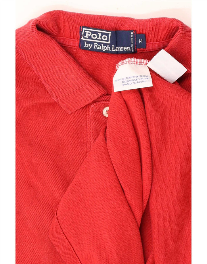 Мужская рубашка Polo Ralph Lauren из хлопка среднего красного цвета