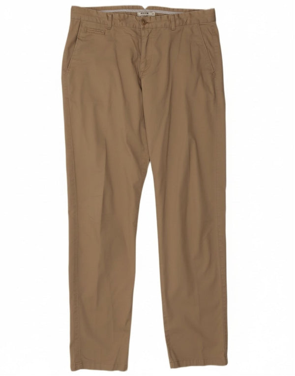 Мужские брюки-чиносы Geox Respira Slim IT 52 XL W36 L33 Бежевый хлопок