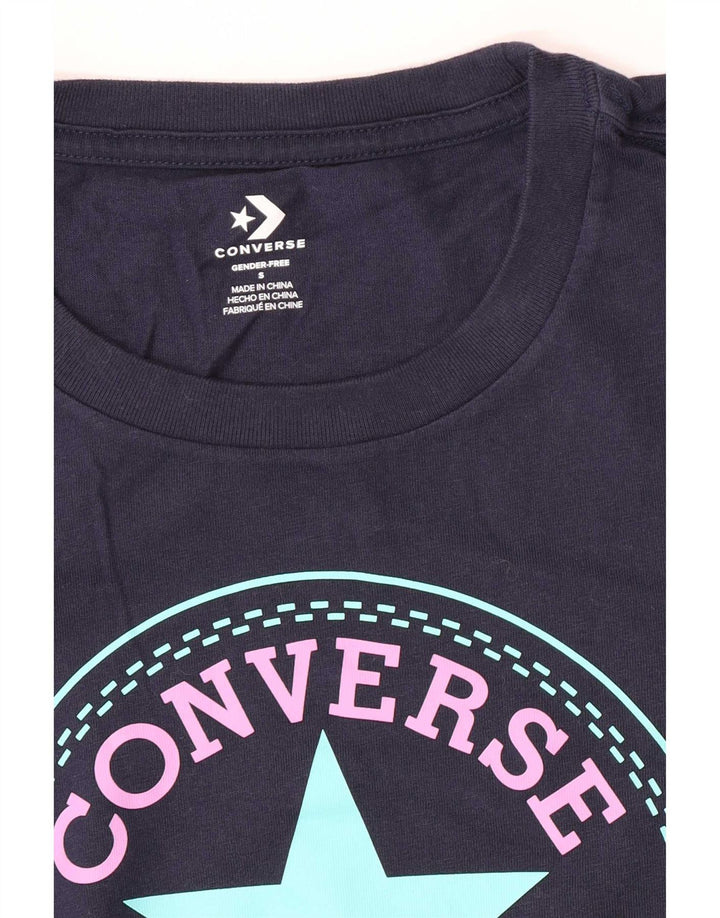 Мужская футболка с рисунком Converse Top Small Темно-синяя