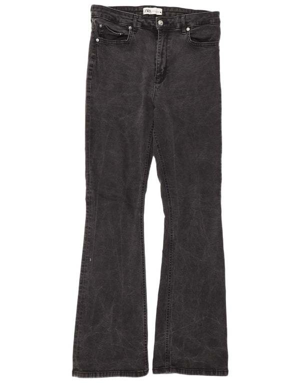 Женские расклешенные джинсы Zara EU 44 XL W34 L34 Серые