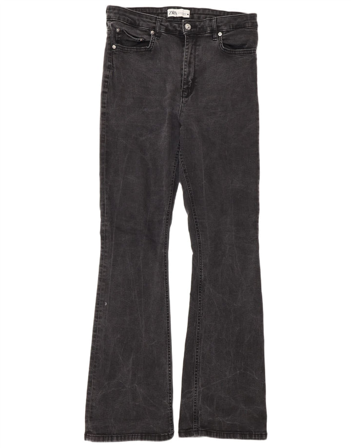 Женские расклешенные джинсы Zara EU 44 XL W34 L34 Серые