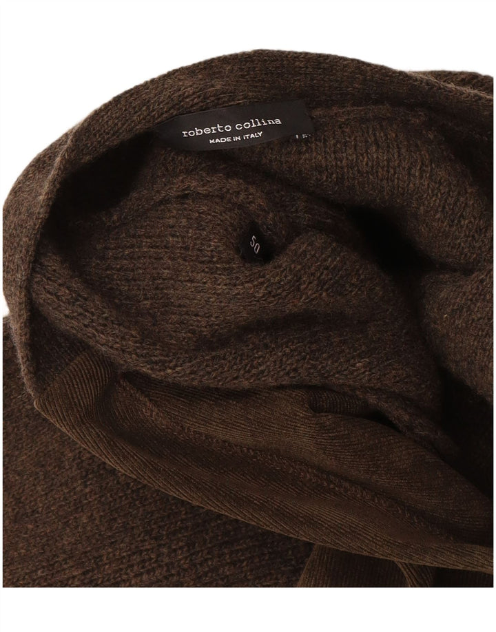 Мужской кардиган Roberto Collina IT 50 Medium Brown Wool