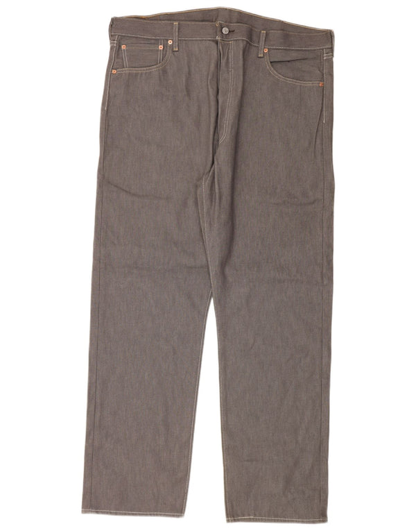 Мужские прямые джинсы Levi's 501 W42 L32 серые, хлопок