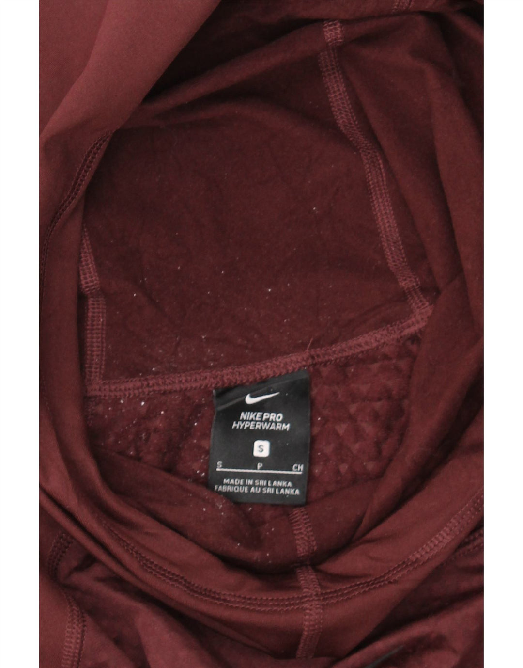NIKE Womens Hoodie Jumper UK 10 Small Burgundy Polyester Vintage Nike and Second-Hand Nike from Messina Hembry 