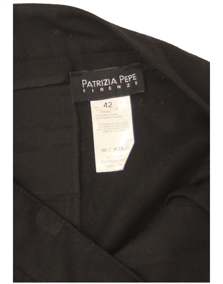 Юбка-карандаш женская Patrizia Pepe IT 42 Medium W30 Черная из натуральной шерсти