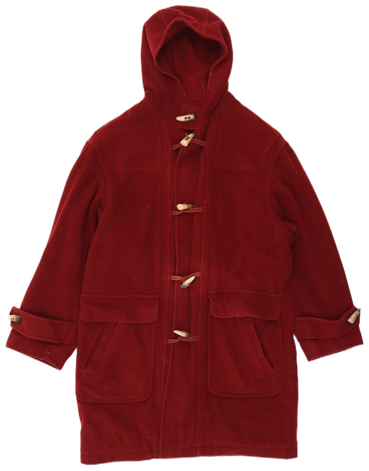 Винтажный женский дафлкот с капюшоном IT 52 2XL, красная шерсть