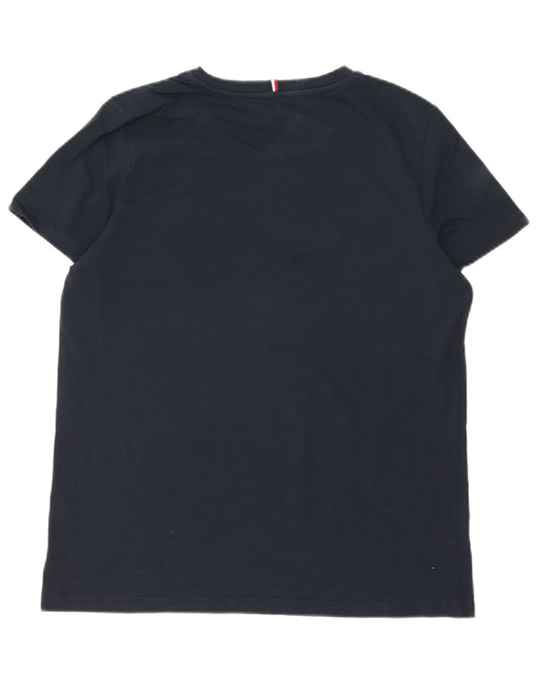 Женская футболка с рисунком Tommy Hilfiger Top UK 16, большой размер, темно-синий, хлопок