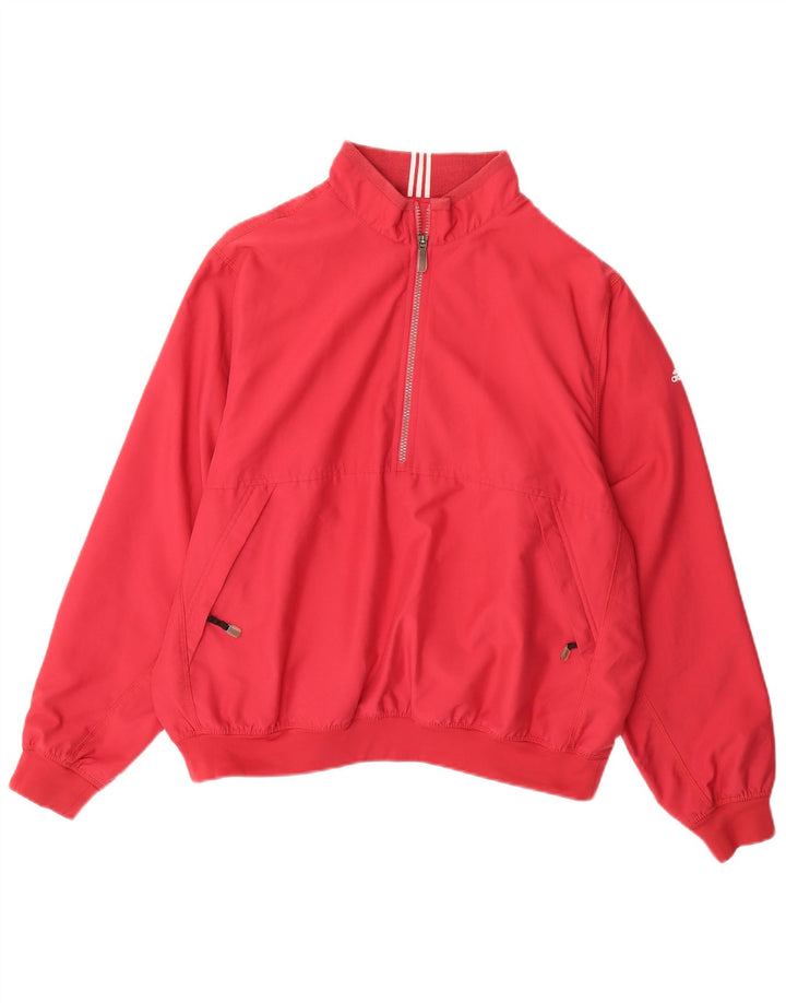 ADIDAS Mens Climashell Tracksuit Top Jacket Large Red Polyester
