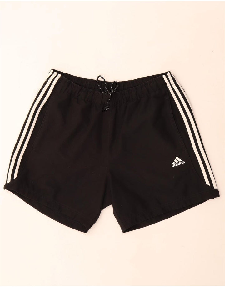 Мужские спортивные шорты Adidas Climalite, большие черные из полиэстера