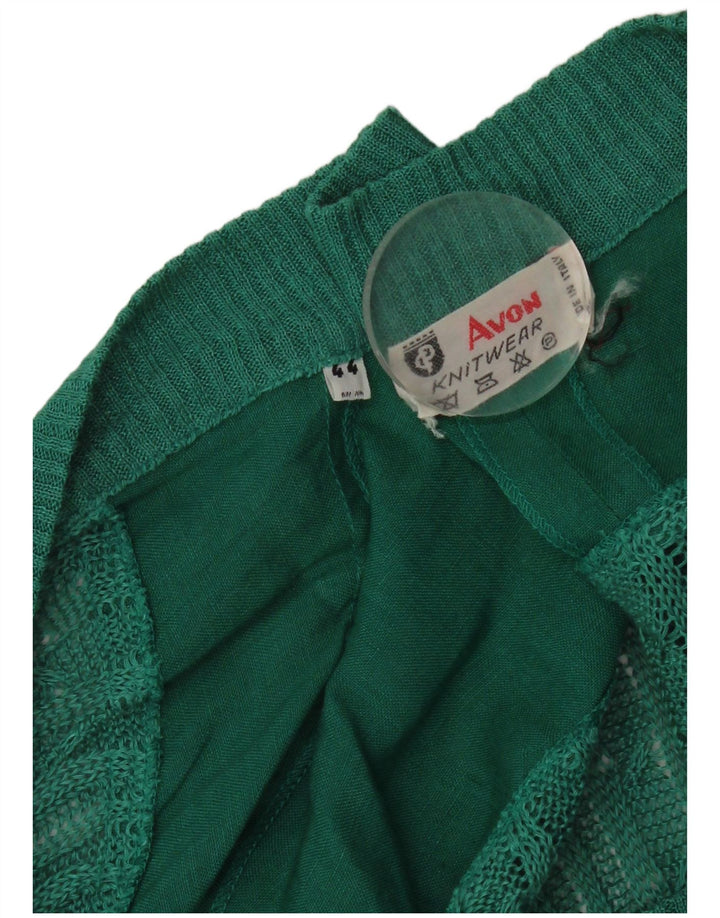 Винтажный мужской кардиган-свитер IT 44 XL Зеленый