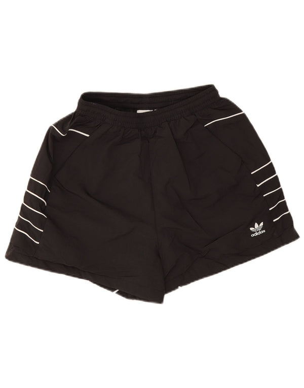 Женские спортивные шорты Adidas с графическим рисунком UK 6 XS, черный полиамид