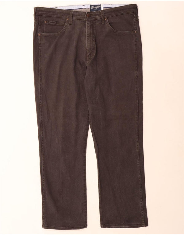 Мужские прямые джинсы Wrangler Arizona Stretch W38 L31, серый хлопок