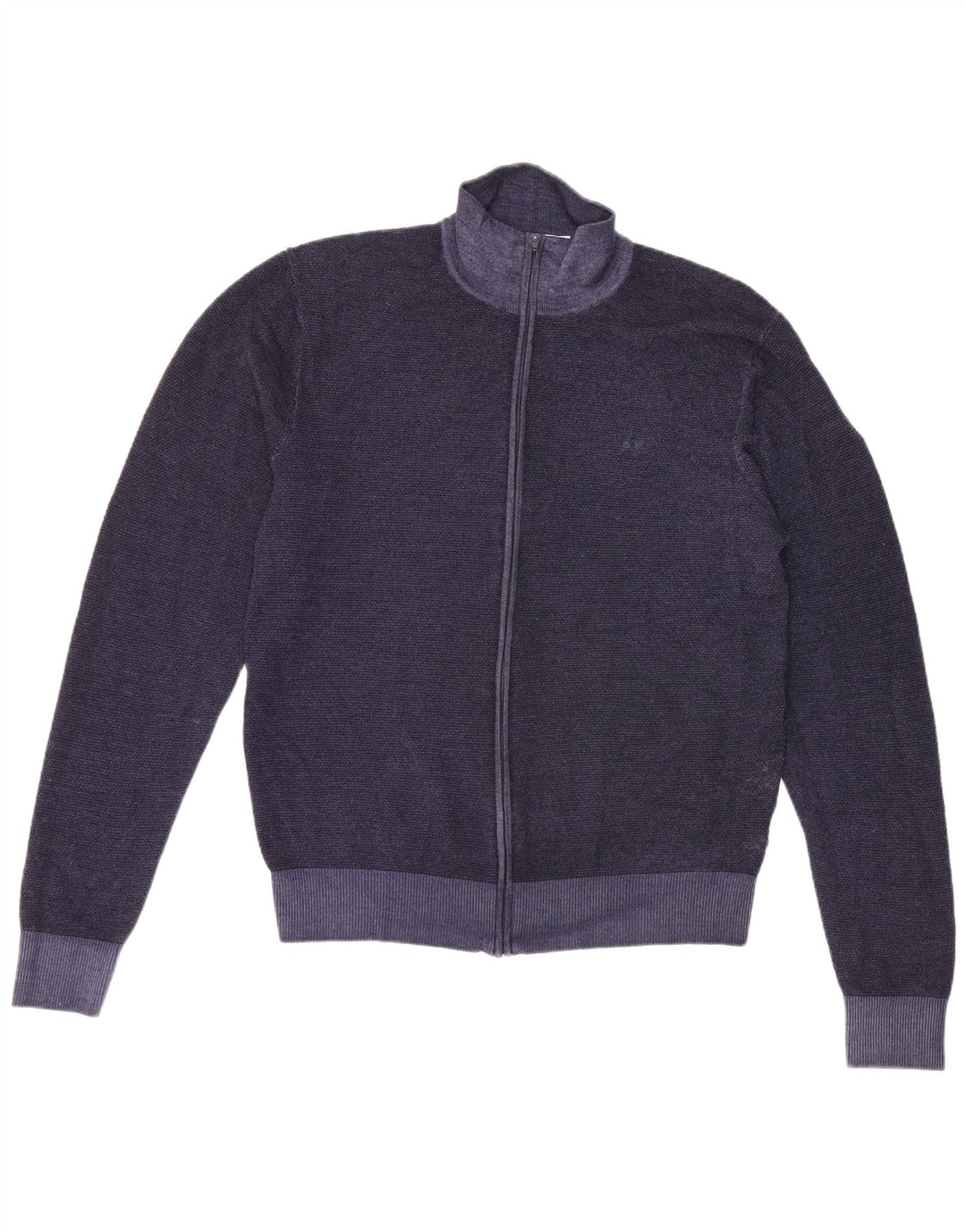 Женский кардиган Sun68 UK 20 2XL Темно-синий из шерсти