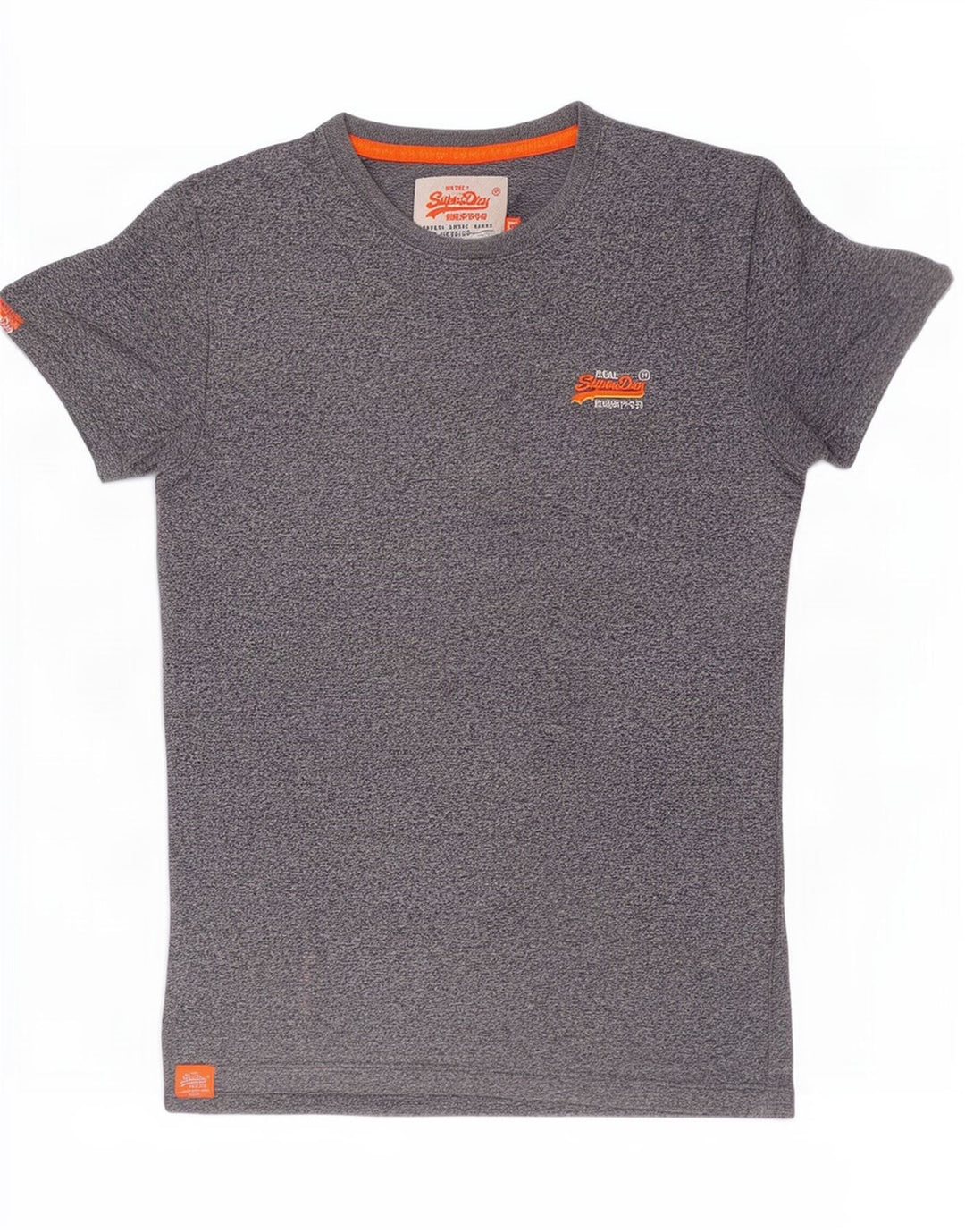Мужская футболка Superdry, маленький серый хлопок с крапинками