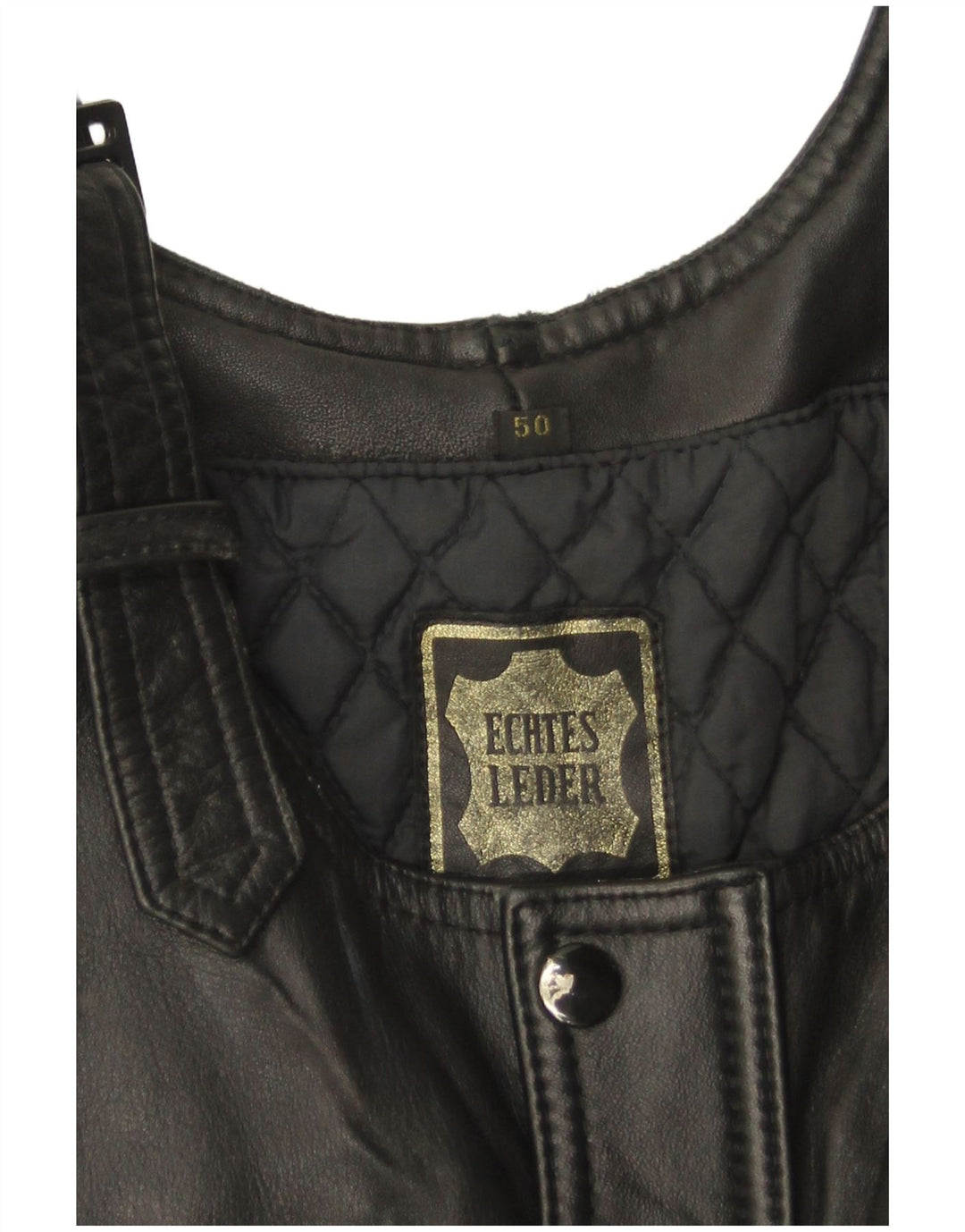 ВИНТАЖНЫЙ женский кожаный комбинезон без рукавов UK 12, средний черный кожаный