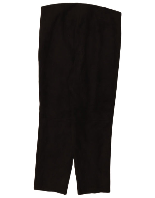 Женские узкие укороченные брюки Zara 2XL W34 L26, черные, полиэстер