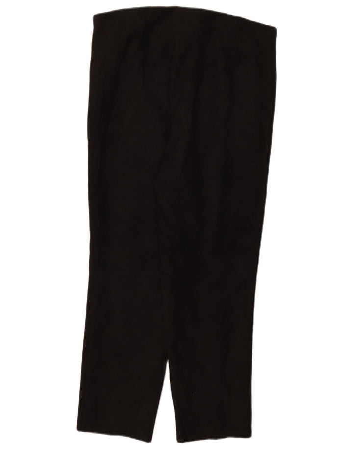 Женские узкие укороченные брюки Zara 2XL W34 L26, черные, полиэстер