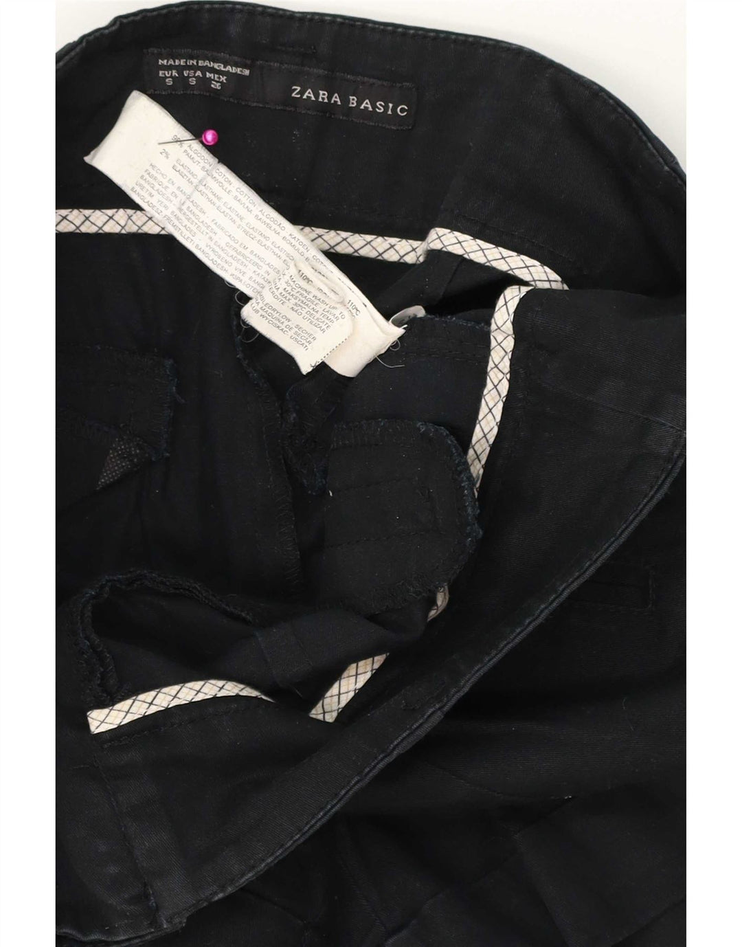 Женские шорты чинос Zara, маленькие, черные, хлопковые, W26