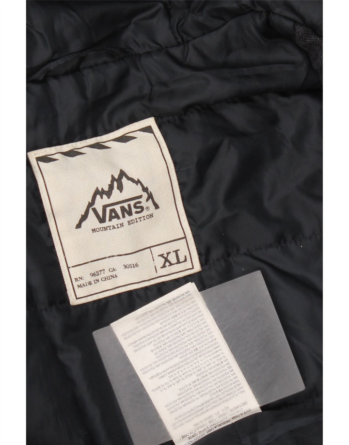 Женский бомбер Vans с капюшоном UK 18 XL Темно-синий полиэстер с цветными блоками