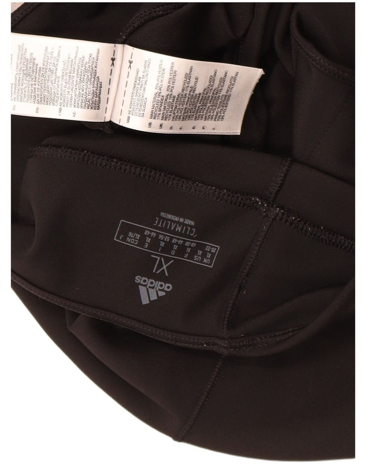 Женские леггинсы-капри Adidas Climalite UK 18 XL, черный полиэстер