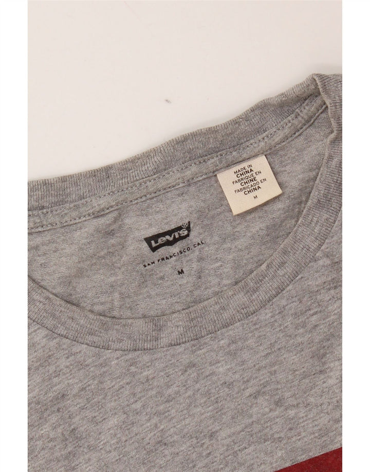 Мужская футболка с рисунком Levi's, средний серый цвет