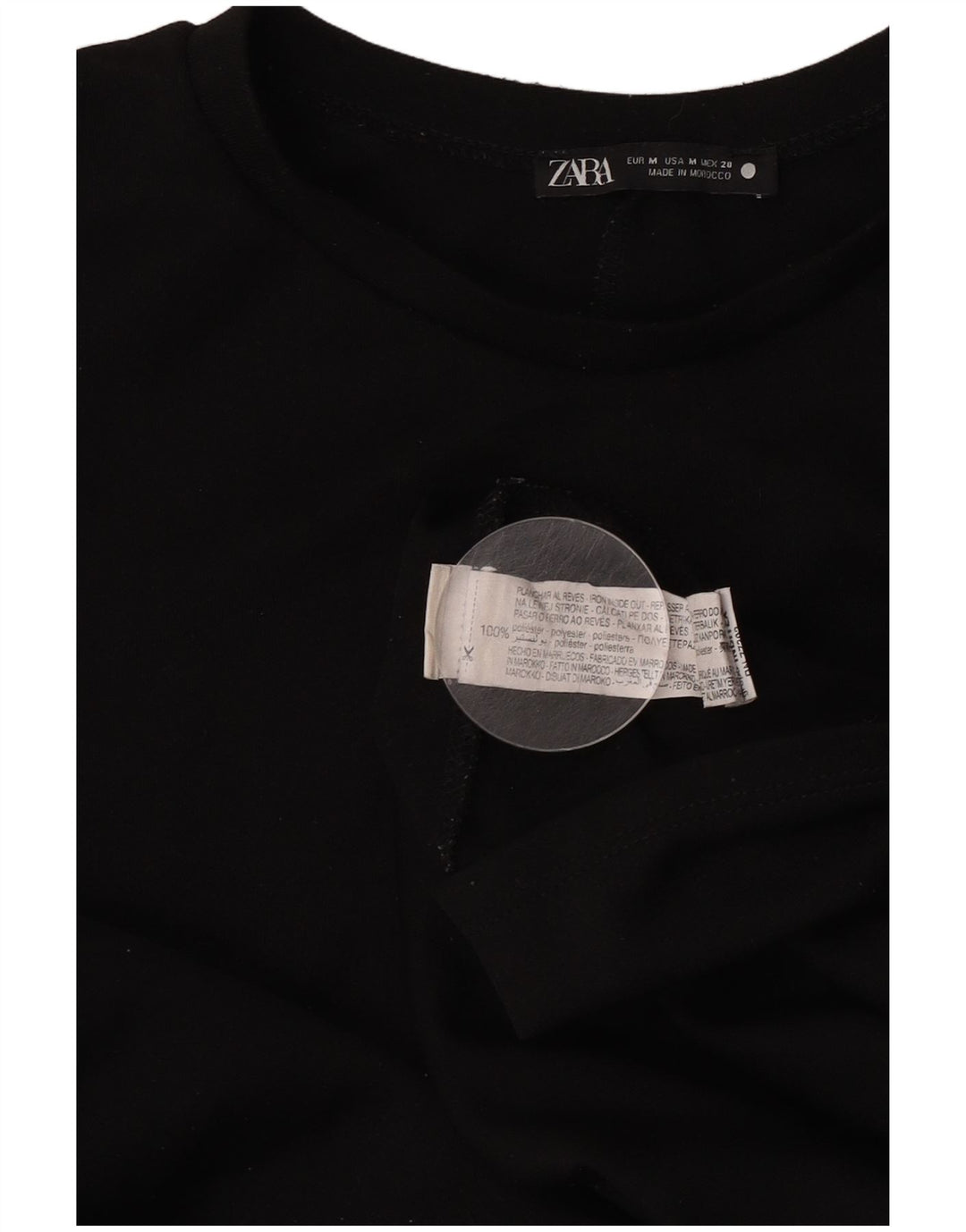 Женское многоярусное платье Zara UK 14, средний черный