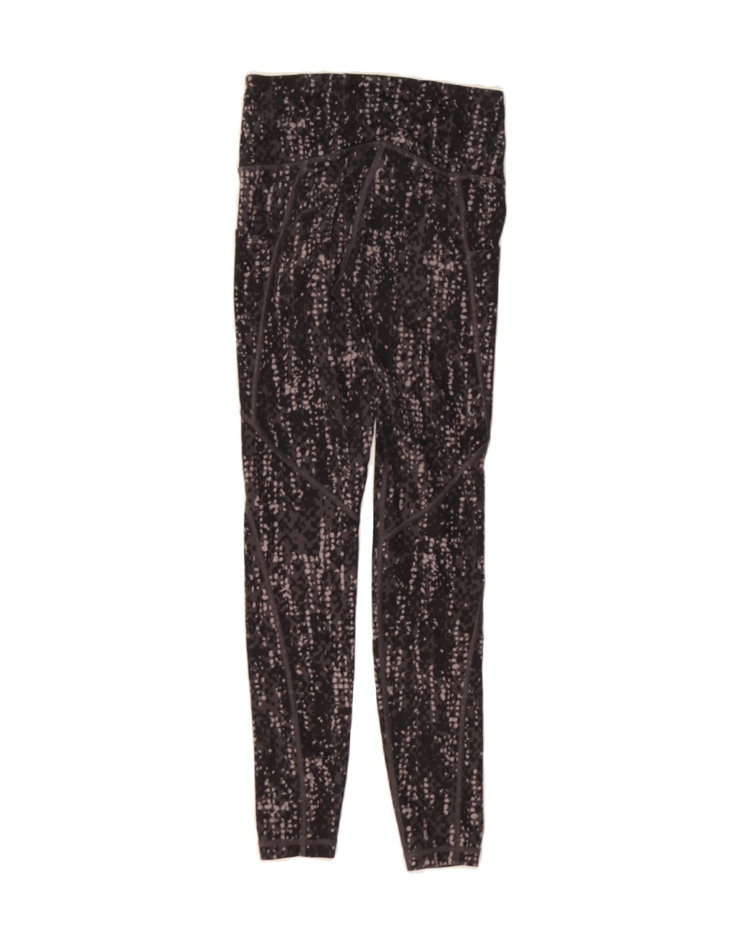 ATHLETA Womens Leggings UK 2 2XS  Grey Spotted Polyester Vintage Athleta and Second-Hand Athleta from Messina Hembry 