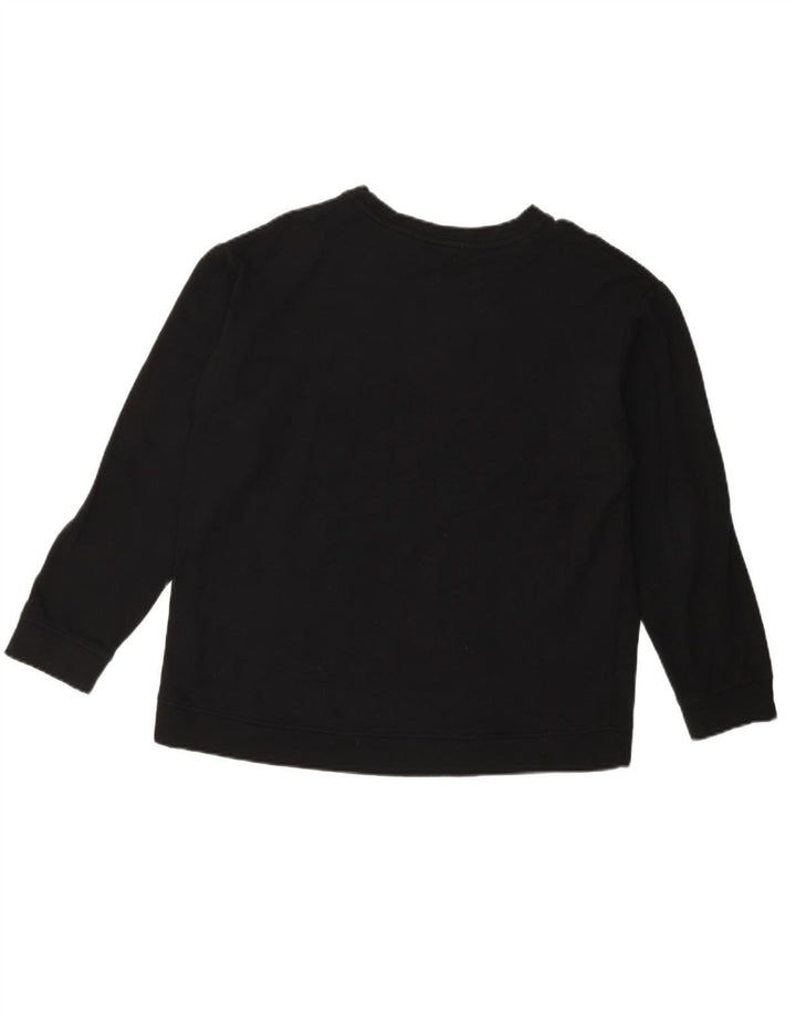 ORVIS Womens Sweatshirt Jumper UK 14 Medium Black Modal