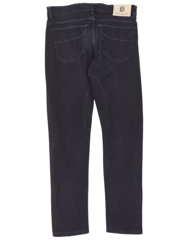 SIVIGLIA Мужские повседневные брюки Slim Fit W33 L30 Темно-синие хлопковые