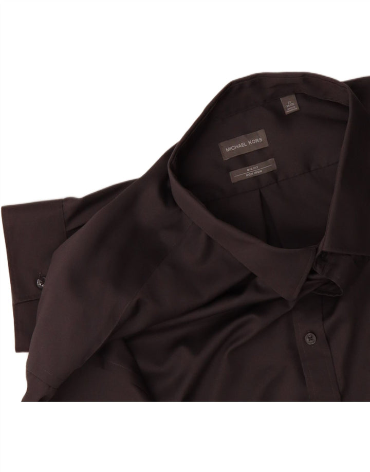 MICHAEL KORS Mens Big Fit Shirt Size 22 6XL Grey Vintage Michael Kors and Second-Hand Michael Kors from Messina Hembry 
