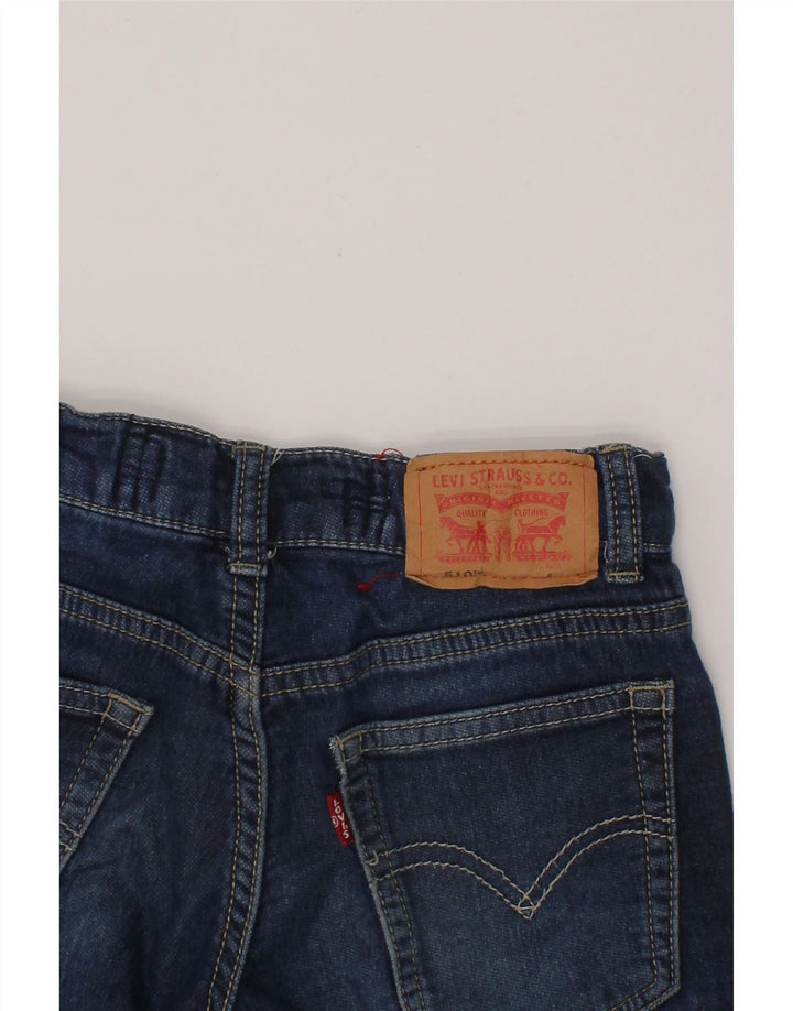 LEVI'S Boys 510 Slim Jeans 5-6 Years W22 L19 Navy Blue Vintage Levi's and Second-Hand Levi's from Messina Hembry 
