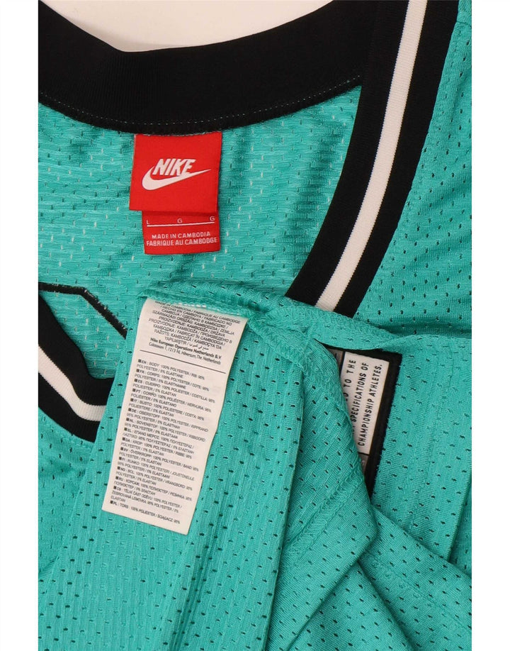 Мужской жилет Nike Air Graphic Vest из полиэстера с большой зеленой полоской