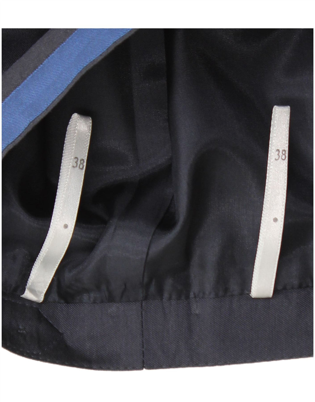 ВИНТАЖНАЯ женская юбка-трапеция с высокой талией EU 38 Medium W28 Темно-синяя