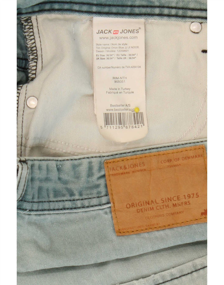 Мужские джинсы Jack & Jones Tim Slim W36 L34, синий хлопок