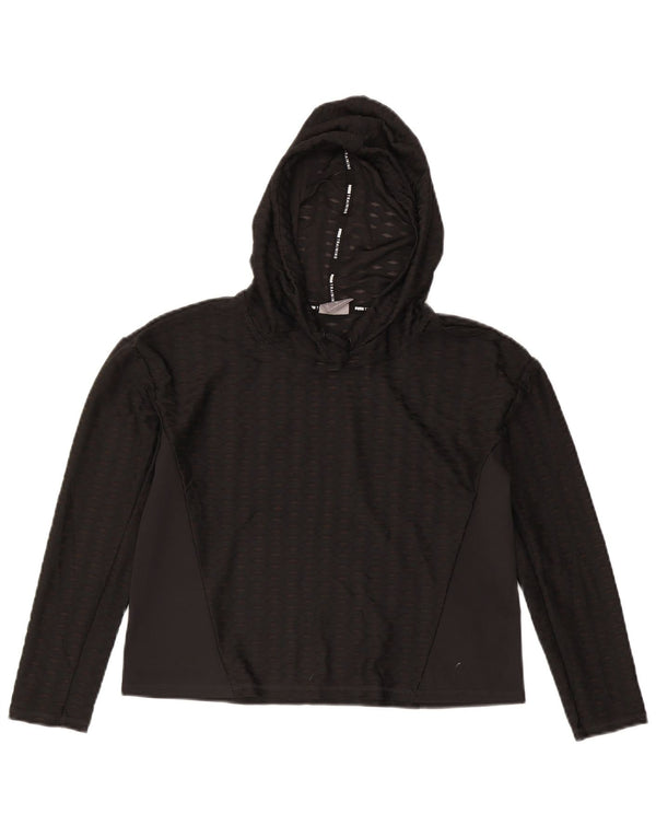 Женский укороченный джемпер с капюшоном Puma Training UK 6 XS Черный Argyle/Diamond