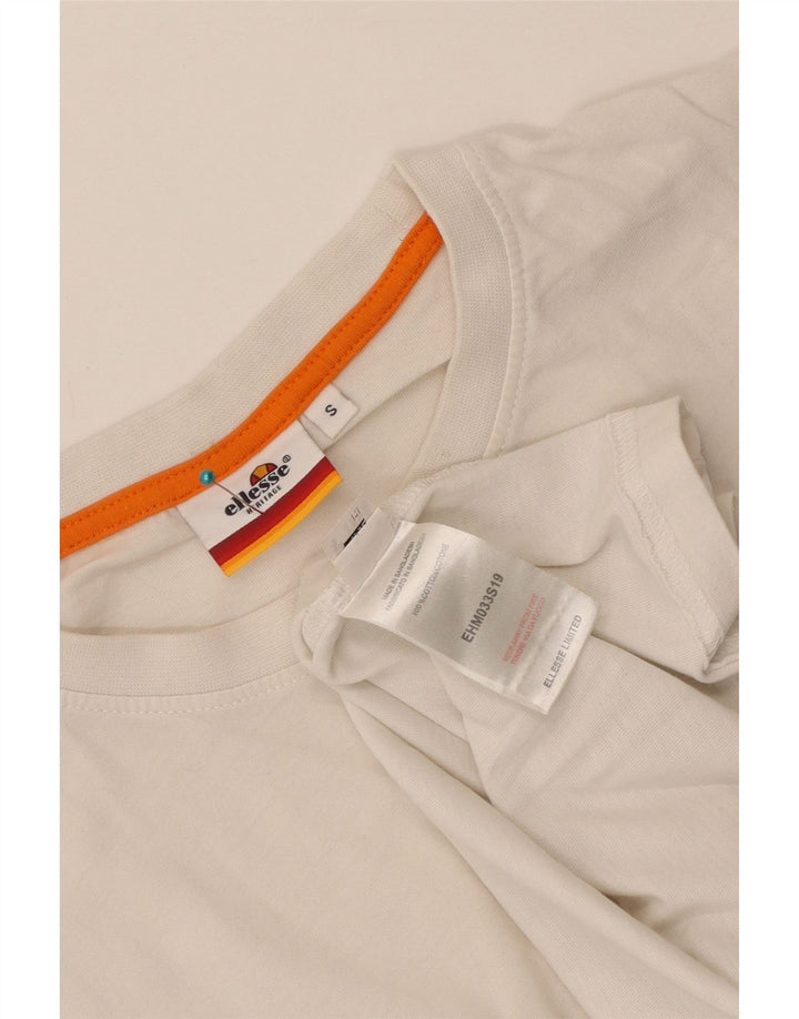 Мужская футболка Ellesse Heritage с графическим рисунком, маленький белый хлопок