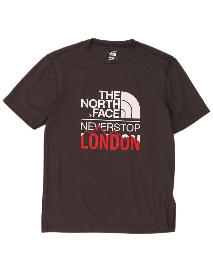 Мужская футболка с рисунком The North Face, маленький черный полиэстер