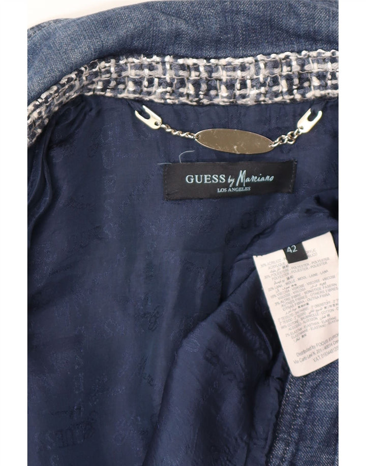 Guess By Marciano Женский бомбер с абстрактным узором IT 42 Средний Синий