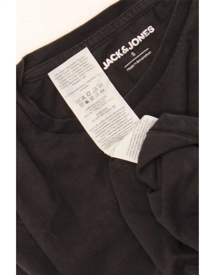 Мужская футболка Jack & Jones, маленький черный хлопок