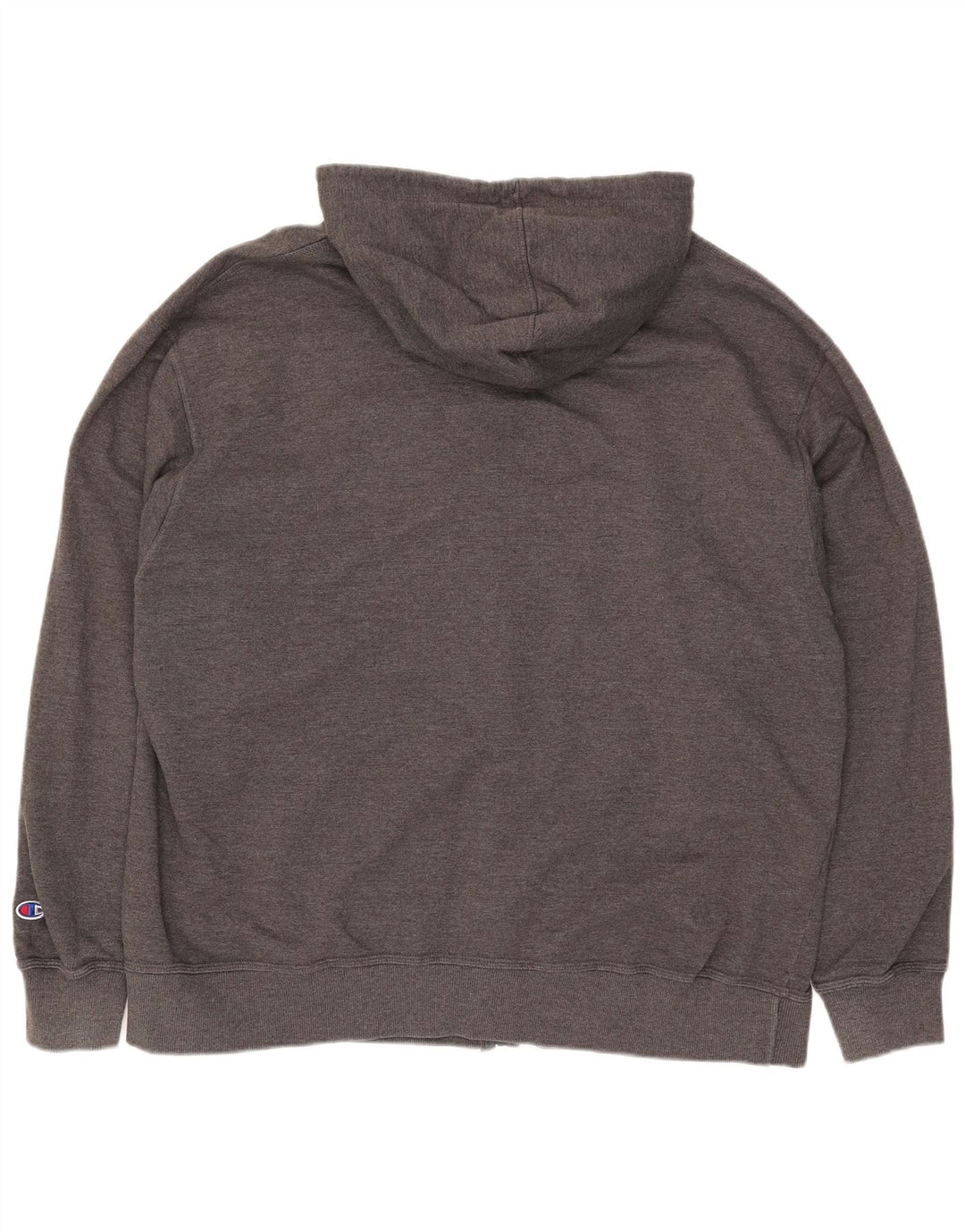 Мужской свитер с капюшоном на молнии Champion 2XL, серый хлопок
