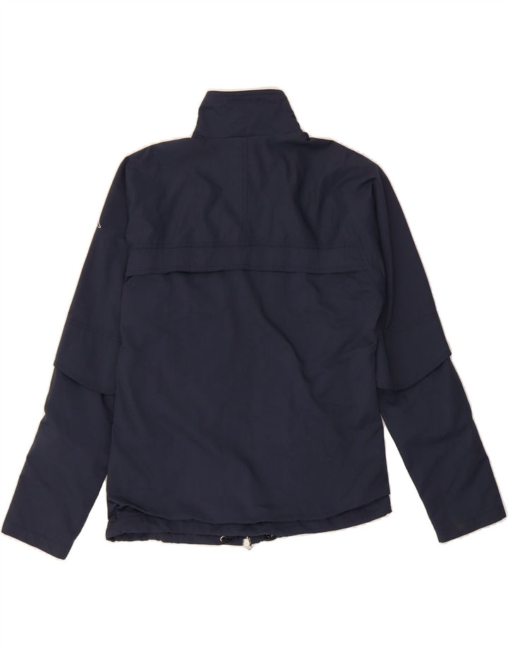 KAPPA Mens Slim Rain Jacket UK 40 Large Navy Blue Polyamide Vintage Kappa and Second-Hand Kappa from Messina Hembry 