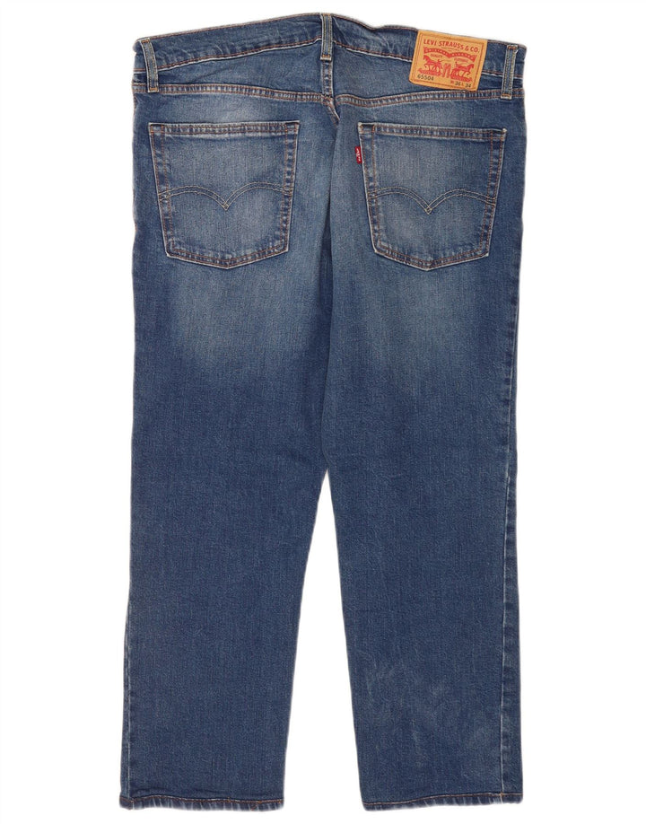 Мужские укороченные джинсы Levi's W36 L24 синие, хлопок