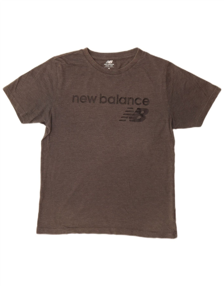 Мужская футболка с рисунком New Balance, средний серый цвет
