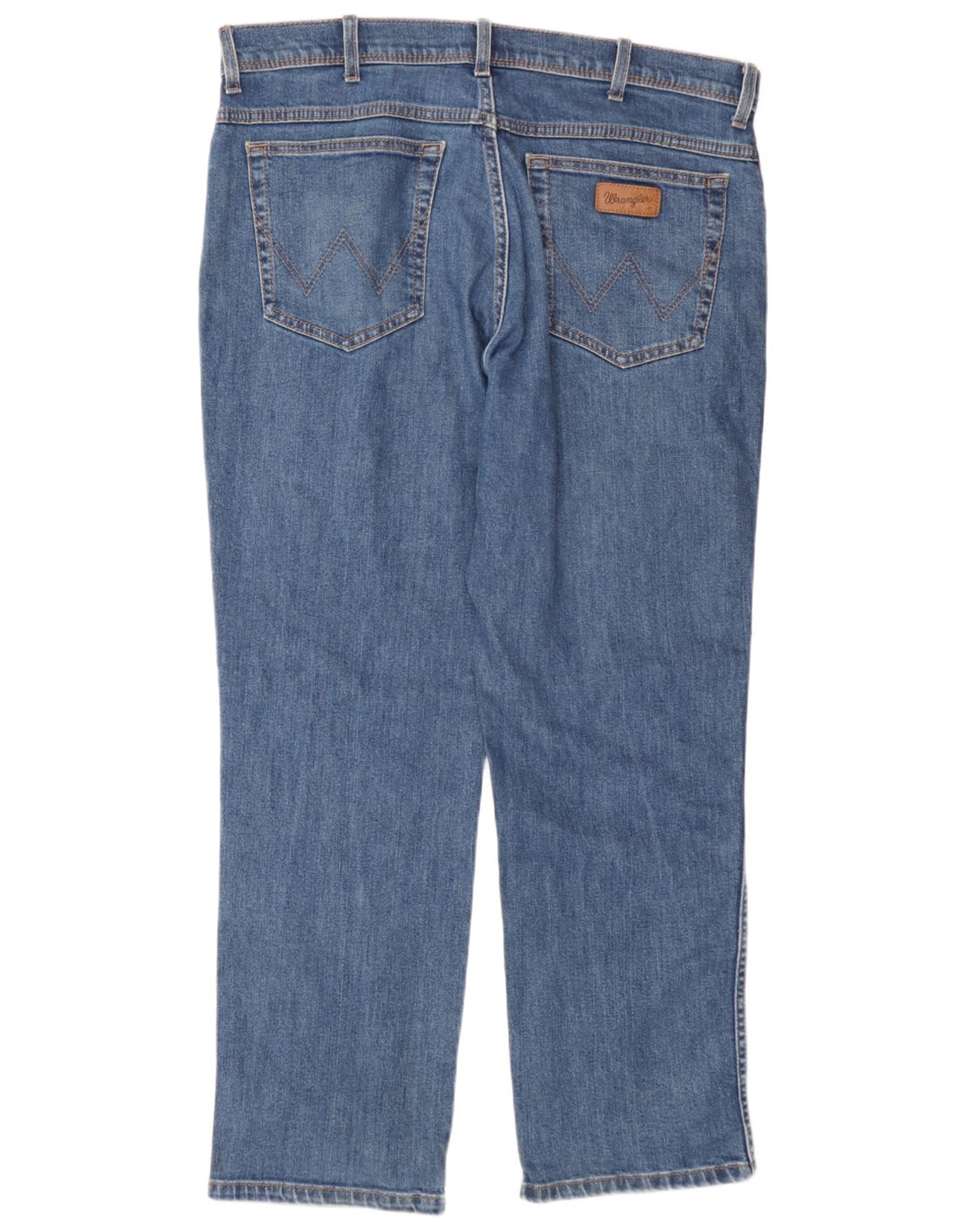 Мужские прямые джинсы Wrangler стандартного кроя W36 L30, синие, хлопок