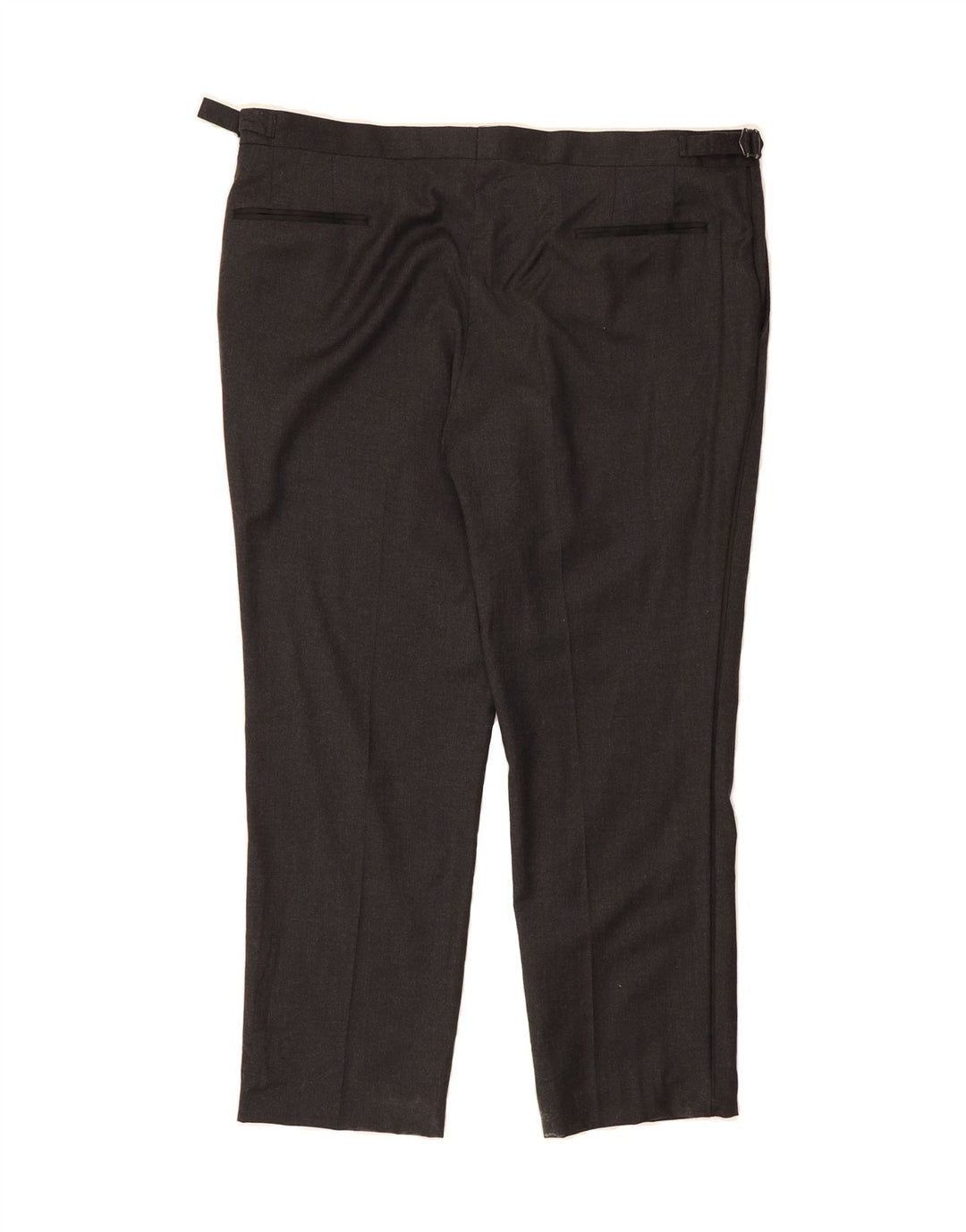 MARKS & SPENCER Mens Autograph Straight Suit Trousers W40 L28 Grey Wool Vintage Marks & Spencer and Second-Hand Marks & Spencer from Messina Hembry 