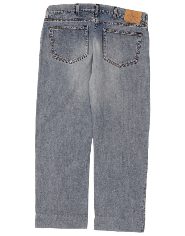 Женские прямые джинсы Calvin Klein W36 L28 синие