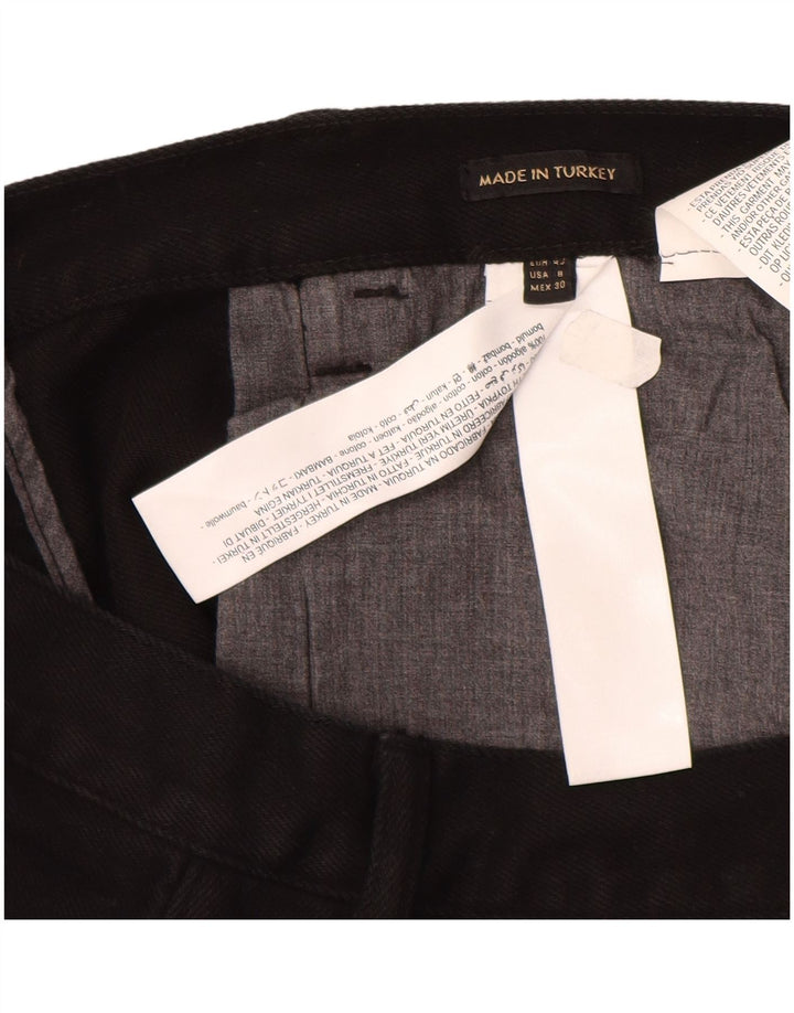 Женские прямые джинсы Massimo Dutti с высокой посадкой EU 40 Medium W30 L29, черные