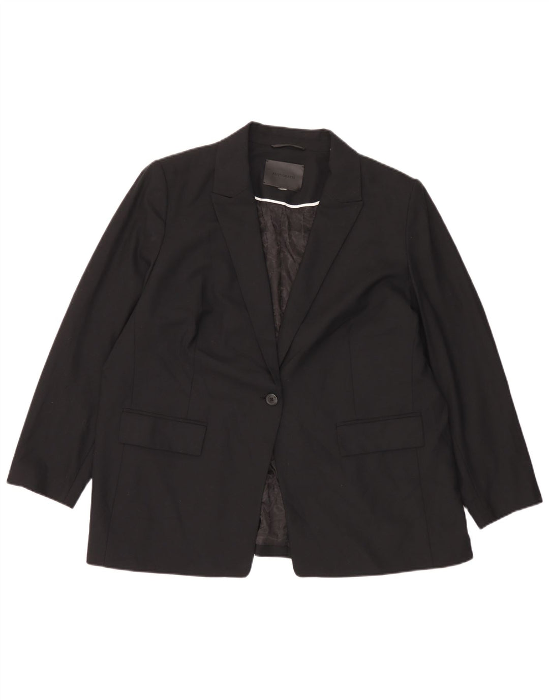 Женский пиджак Marks & Spencer с автографом на 1 пуговице, Великобритания 18 XL, черный